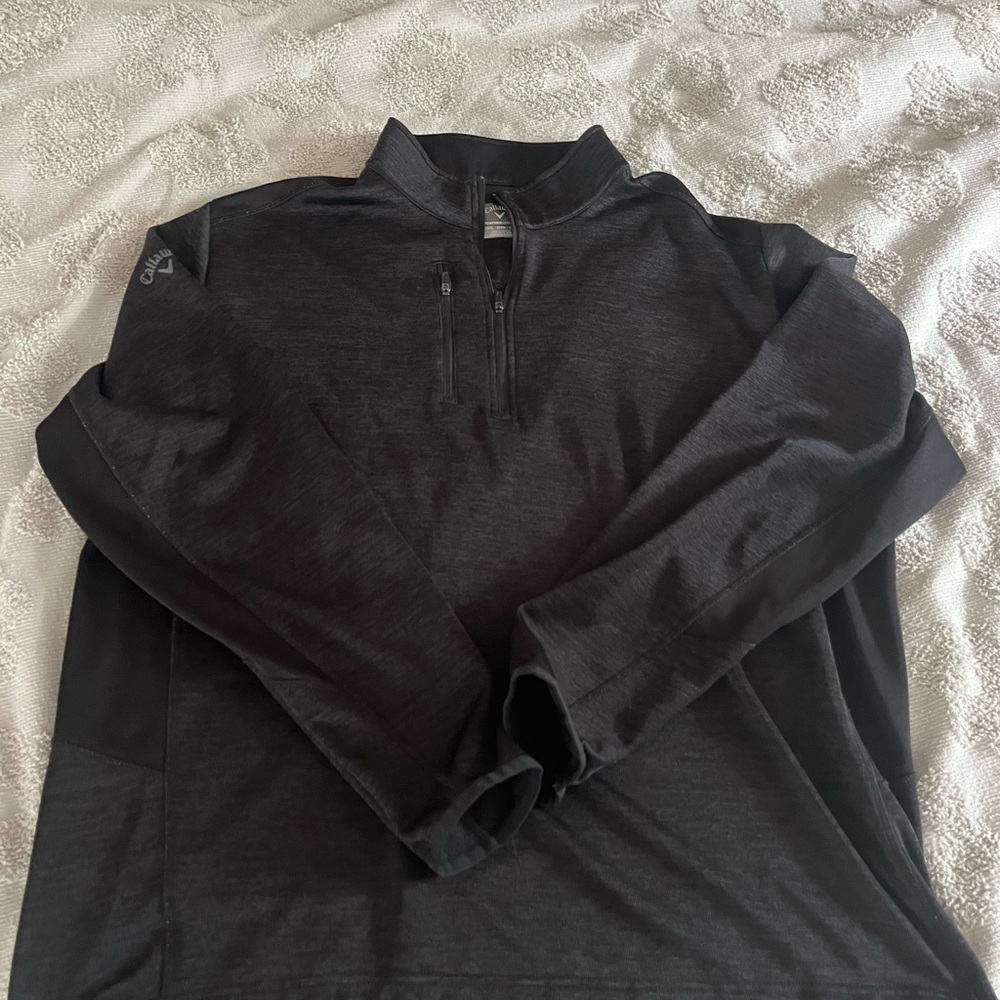Men's Black Callaway Quater zip